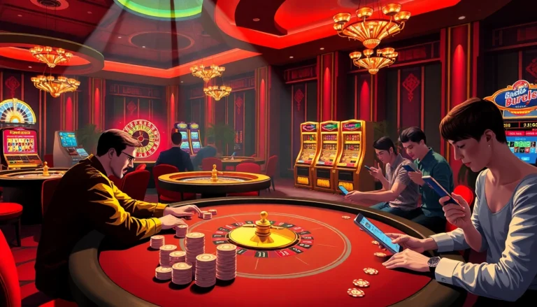 Experience the thrill of gambling at uu88's vibrant casino tables.