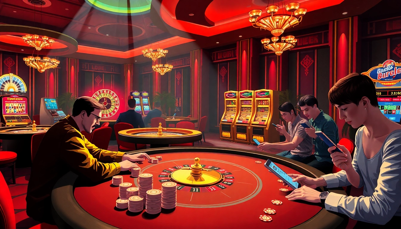 Experience the thrill of gambling at uu88's vibrant casino tables.